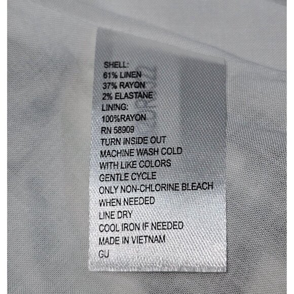 Alex Marie Women's Ashlyn Wrap Palm Paradise Print Linen Blend Dress Sz 8 2793‎ - Picture 8 of 10